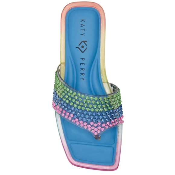 Katy Perry the Geli Slide Thong Sandals Rainbow 11 - Picture 5 of 8